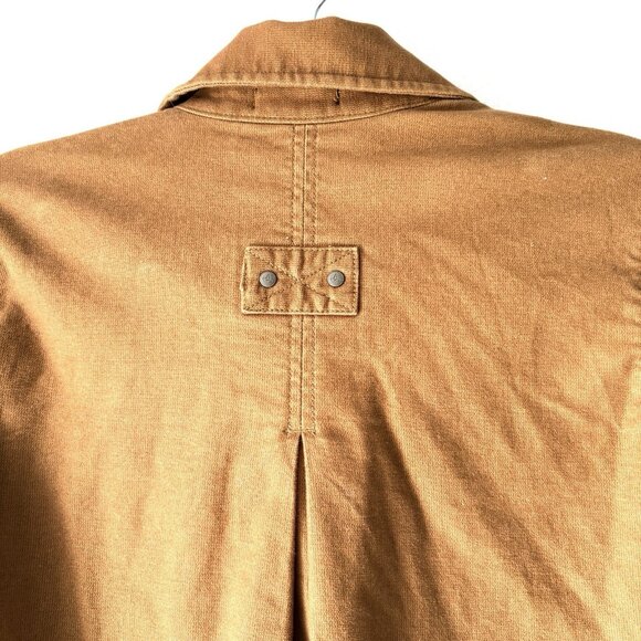 PRANA Womens Nikit Walnut Brown Jacket Size S Snap Front Organic Cotton - Picture 7 of 12